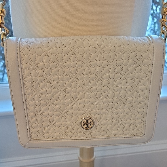 Tory Burch Bryant Quilted Combo Leather Crossbody